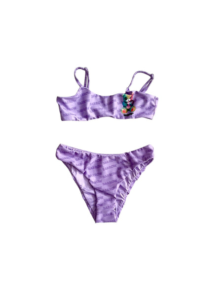 Bikini viola con logo per bambina Barrow S6BKJGSB230 071 