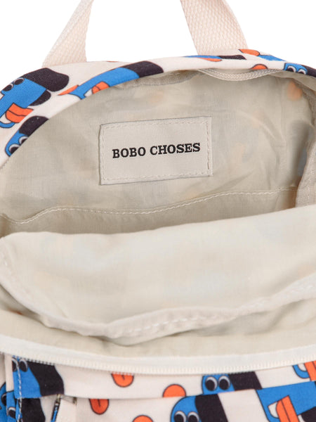Zaino beige con stampa all over per neonato e bambino Bobo Choses B225AH024 UNI 