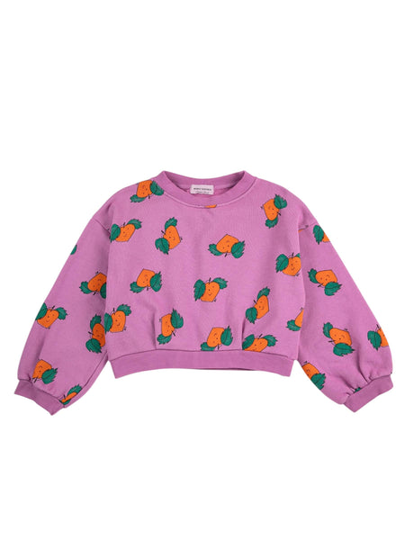 Felpa fucsia scuro con stampa all over per neonata e bambina Bobo Choses B126AC044 UNI 