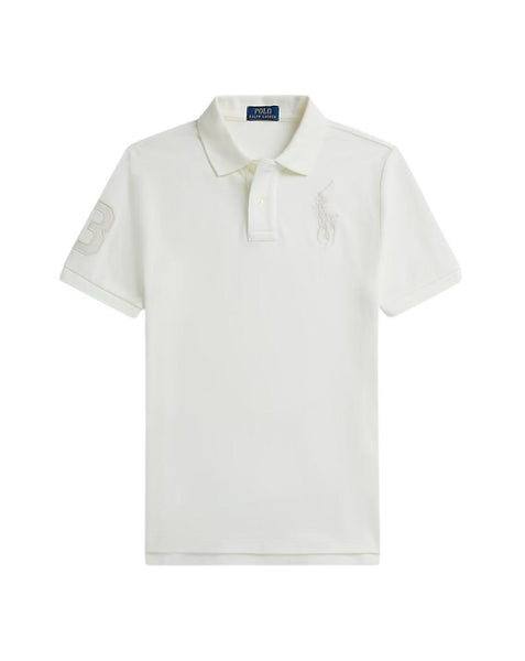 Polo panna con logo per bambino Ralph Lauren Kids 323703635506 DECKWASH WHITE 