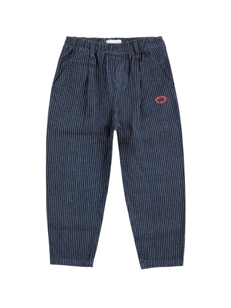 Pantalone blu gessato per neonato e bambino Bobo Choses B225AC079 UNI 