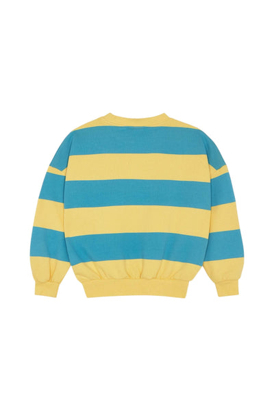Felpa a righe gialle e azzurre per bambino The Campamento TS-SS26-50 YELLOW 
