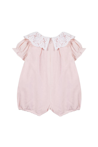 Pagliaccetto rosa con colletto per neonata Tartine et Chocolat CC33080-30 ROSEE 