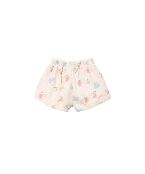 Shorts in maglia beige con stampa all over per bambina Play up 4AS11703 E768N 