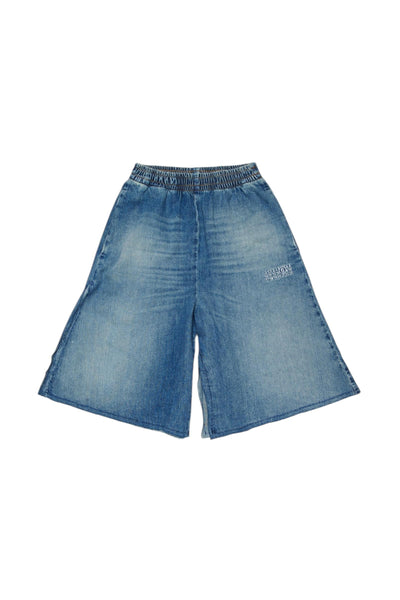 Bermuda in denim con logo per bambini MM6 Maison Margiela M60961 M601 