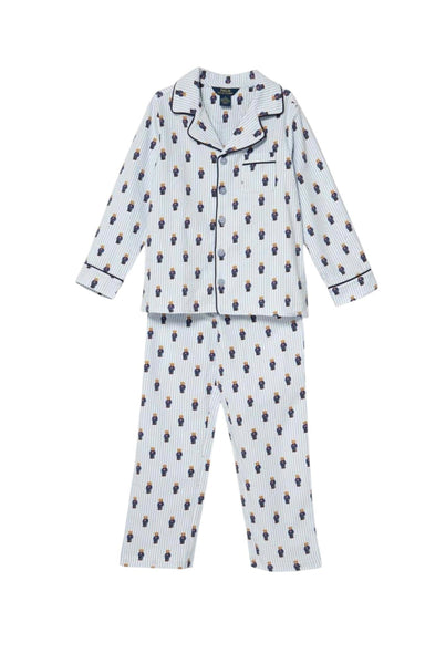 Pigiama a righe con stampa all over per bambino Ralph Lauren Kids 9P0149 W20 