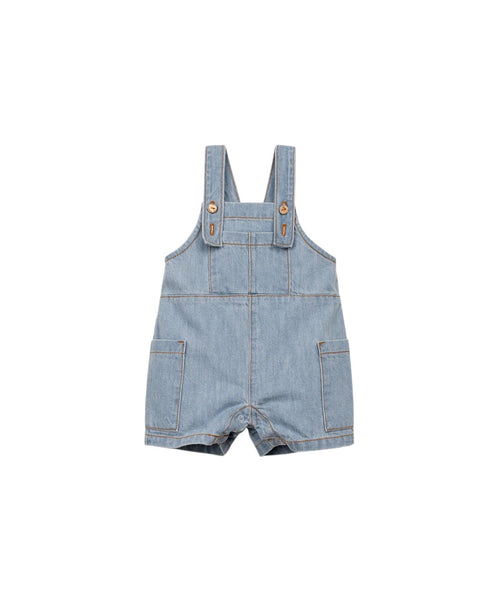 Salopette in denim blu chiaro per neonato Play up 1AS11504 D001 