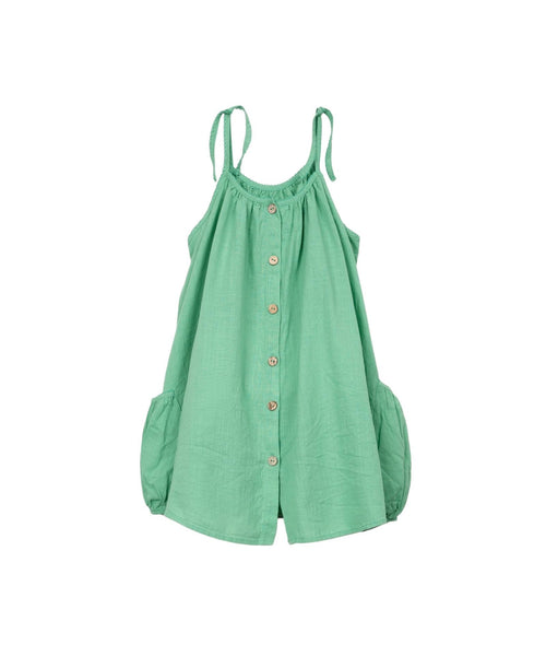 Abito verde per bambina Play up 4AS10905 P7215 