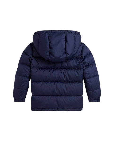 Piumino blu con logo per neonato e bambino Ralph Lauren Kids 322969861002 NAVY 