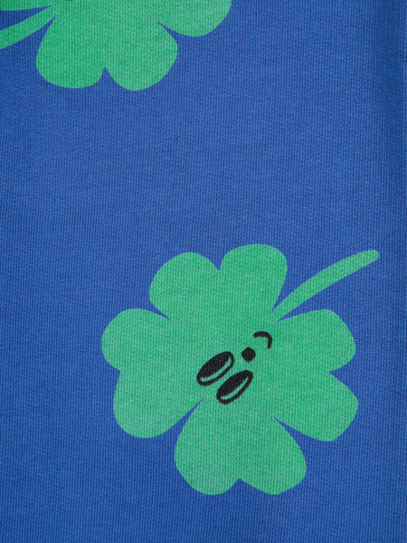 Pantalone in felpa blu con stampa all over per neonata e bambina Bobo Choses B225AC074 UNI 