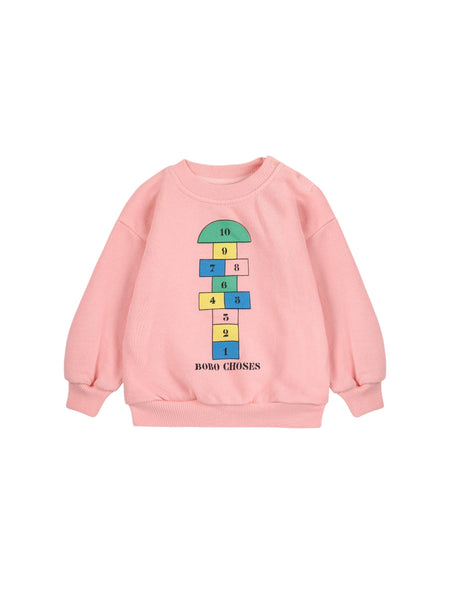 Felpa rosa con stampa per neonata Bobo Choses B225AB118 UNI 