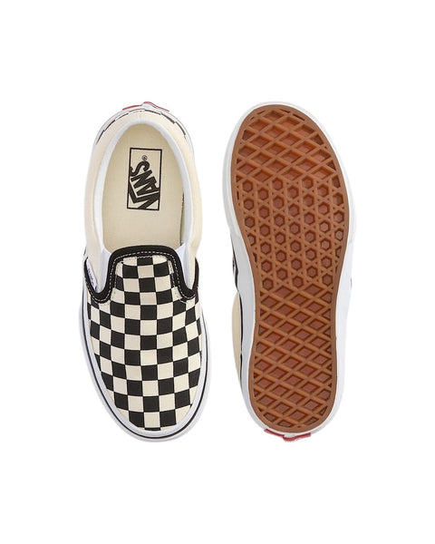 Classic Slip-On bianca e nera per bambini Vans VN000ZBUEO11 BLACK/WHITE 