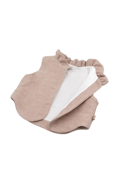Gilet corallo per neonata Bamboom 1107TE00076 CORAL 