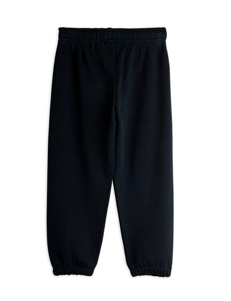 Pantalone in felpa nero per neonati e bambini Mini Rodini 1100030999 BLACK 