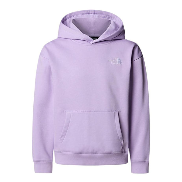 Felpa lilla con logo per bambini The North Face NF0A89HAQZI LILAC 