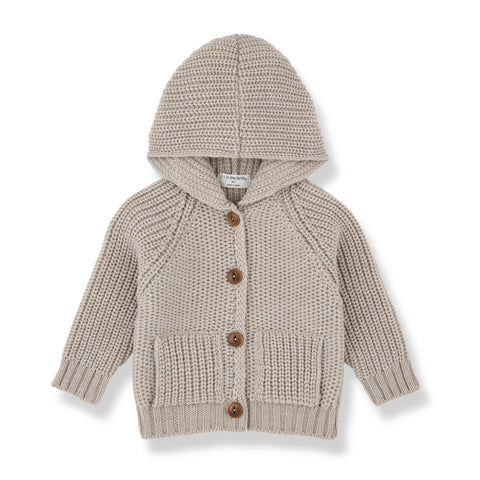 Cardigan in maglia con cappuccio per neonato 1+ more in the family MORTEN-BB TORTORA 