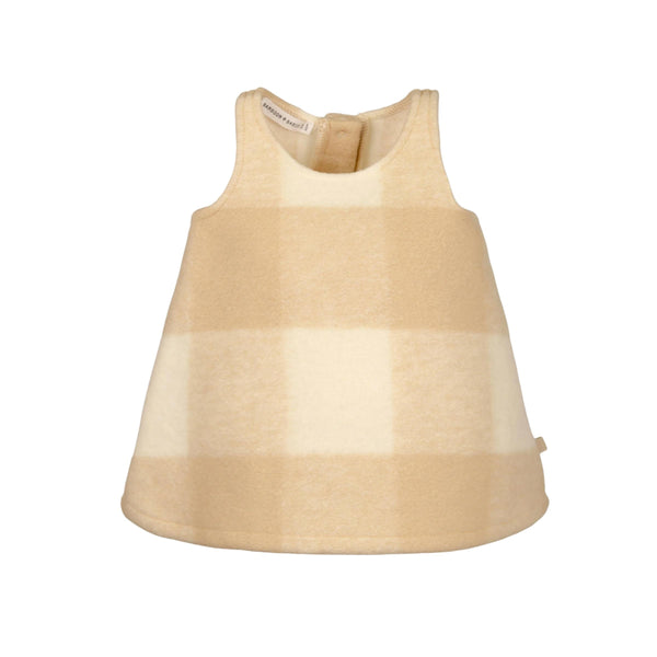 Abito a quadri beige per neonata Bamboom 1071 MOCHA SAND 