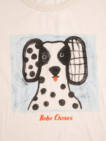 T-shirt panna con stampa per neonati e bambini Bobo Choses B126AC009 UNI 
