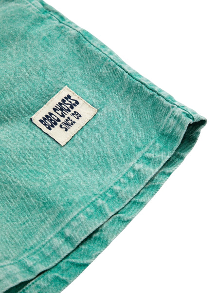 Shorts verdi con logo per neonato e bambino Bobo Choses B126AC066 UNI 