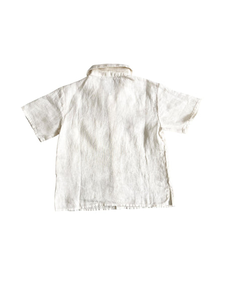 Camicia in lino beige per neonato e bambino Babe & Tess 03.618079 49 