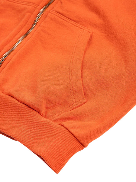 Felpa arancione con zip per neonati e bambini Bobo Choses B126AC053 UNI 