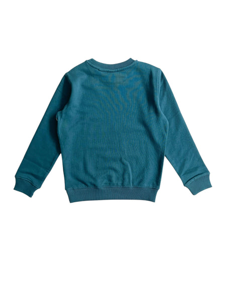 Felpa verde con logo per bambino New Balance YT61L6CE MEDUSA GREEN 
