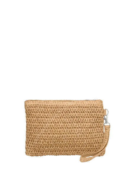 Pochette rafia beige con logo F**K FA26-SW0007BG BEIGE 