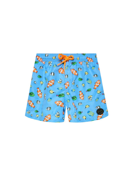 Costume shorts con pesciolini per neonato F**K FJ26-SN5600X11 FANT 