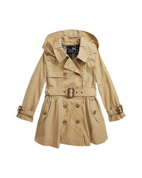 Trench kaki per neonata e bambina Ralph Lauren Kids 312915796001 KHAKI 