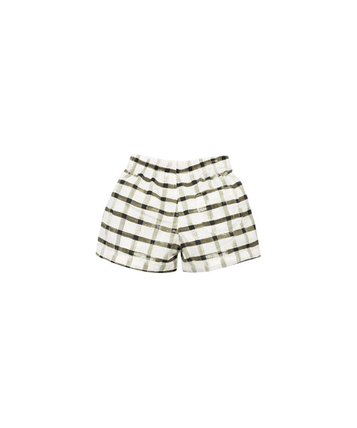 Shorts beige a scacchi per neonato Play up 1AS11708 E773N 