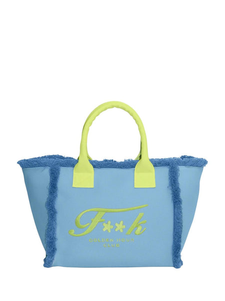 Borsa azzurra con dettagli lime F**K FA26-SW0101LG LIGHT BLUE 