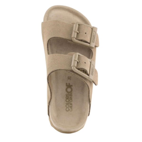 Ciabatta fango in pelle scamosciata per bambini Colors of California HC.3208N MUD 