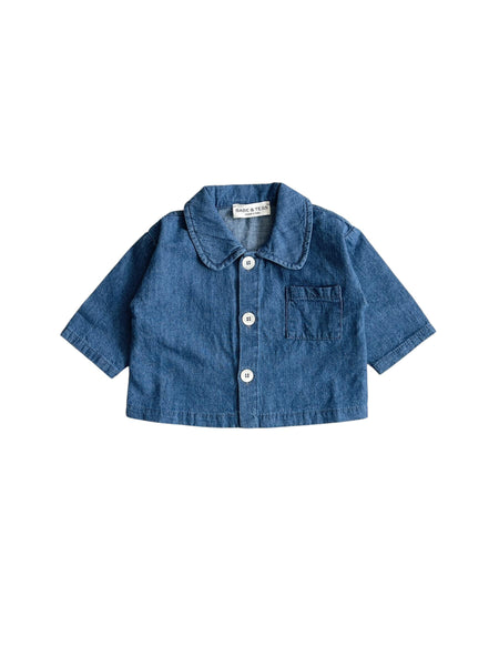Giacca in denim blu per bambino Babe & Tess 06.618080 315 