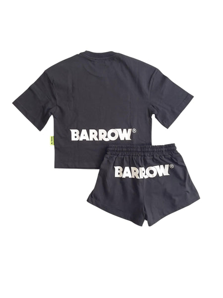 Set nero con logo per bambina Barrow S6BKJGTR166 110 