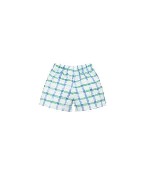 Shorts azzurro a scacchi per neonato Play up 1AS11708 E774B 