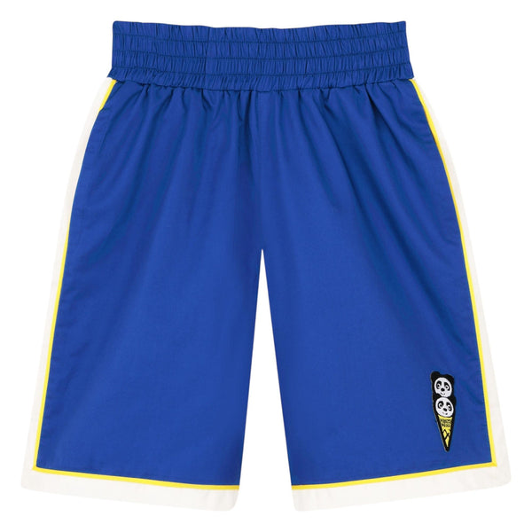 Bermuda blu con bande a contrasto per bambino Kenzo K61656 871 
