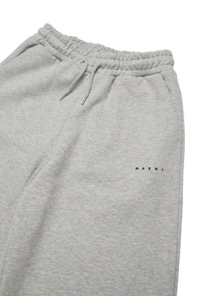 Pantalone grigio con logo per bambina Marni M01432 OM903 