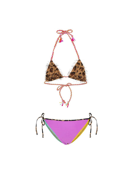 Bikini fantasia leopardata per bambina F**K FJ26-SG0100X02 FANT 