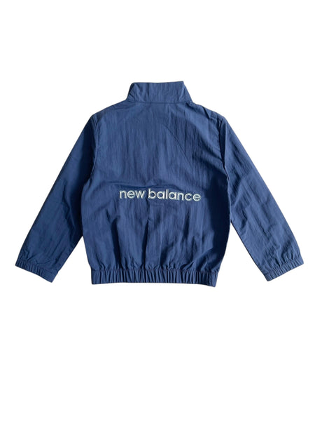Giacca sportiva blu con logo per bambino New Balance YJ61X4NX NAVY 
