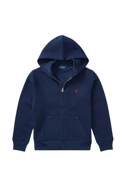 Felpa aperta blu con logo per bambino Ralph Lauren Kids 323964134002 NEWPORT NAVY 