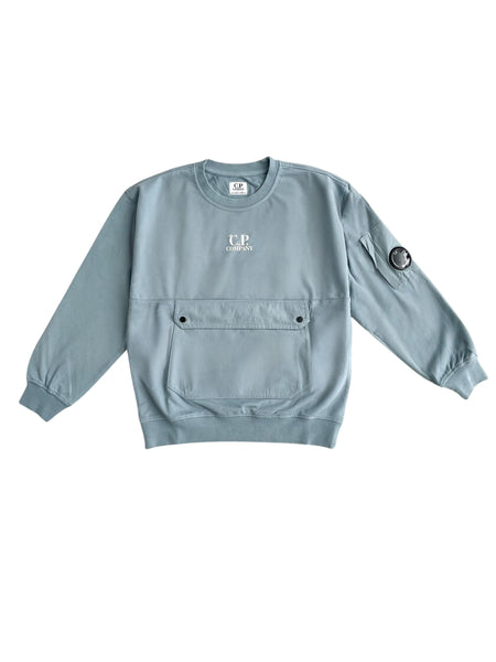 Felpa avio con tasca per bambino C.P. Company CUF01U-LCC02 42210 