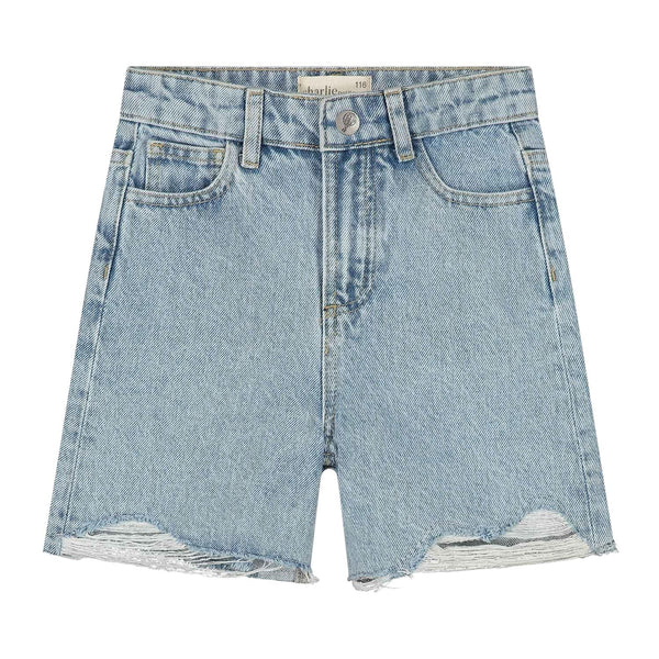 Shorts in denim blu per bambina Charlie petite ISAE BERMUDA 406 