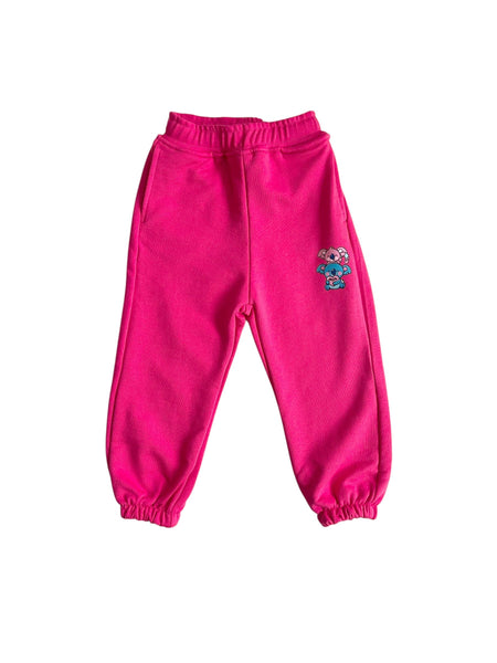 Pantalone in felpa fucsia con stampa per neonata e bambina Mousse kids PKPC140F KOKKOALA 