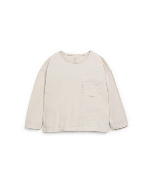 T-shirt beige per bambino Play up 3AR10900 P0086 
