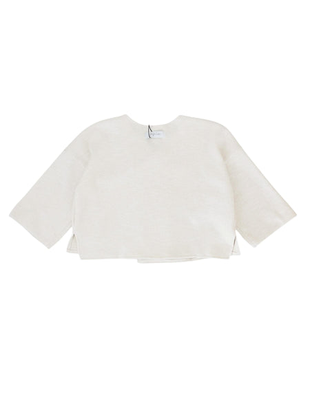 Giacca in maglia ecrù per bambini Gayalab 592B ECRU 