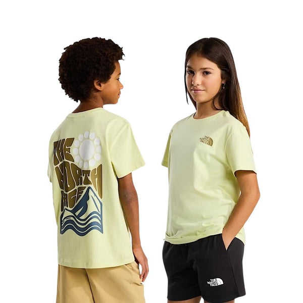 T-shirt limone con logo per bambini The North Face NF0A8G21G6O G6O1 