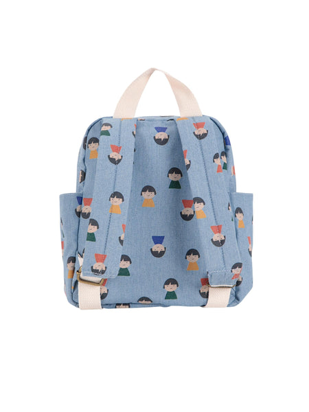 Zaino celeste con stampa all over per neonati e bambini Bobo Choses B225AH023 UNI 