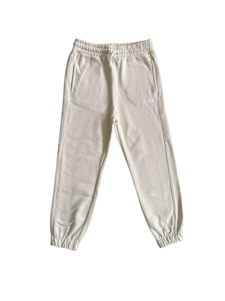 Pantalone in felpa panna con logo per bambini Msgm F5MSJUFP023 013 