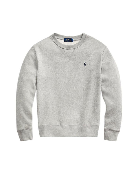 Felpa grigio chiaro con logo per bambini Ralph Lauren Kids 323772102003 HEATHER 