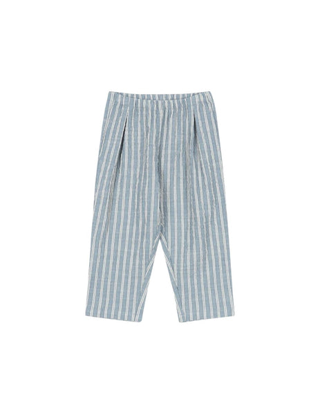 Pantalone celeste a rihge per neonato e bambino Konges slojd KS104778 TRIO BLEU 